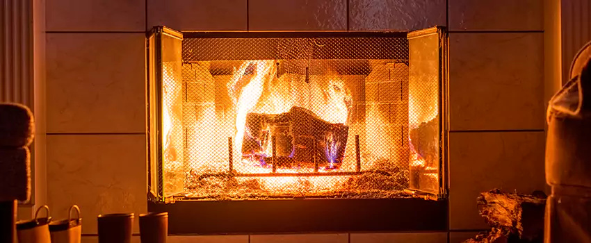 Mendota Hearth Landscape Fireplace Installation in Millville, New Jersey