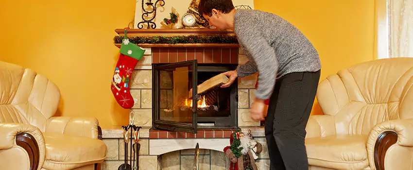 Rusted Metal Fireplace Restoration in Millville, New Jersey